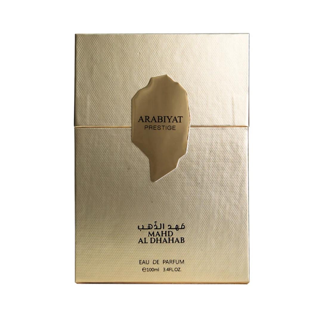 Arabiyat Prestige Mahd Al Dhahab EDP 100ml perfume box front view