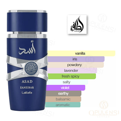Asad Zanzibar für Männer 100 ml Eau de Parfum von Lattafa
