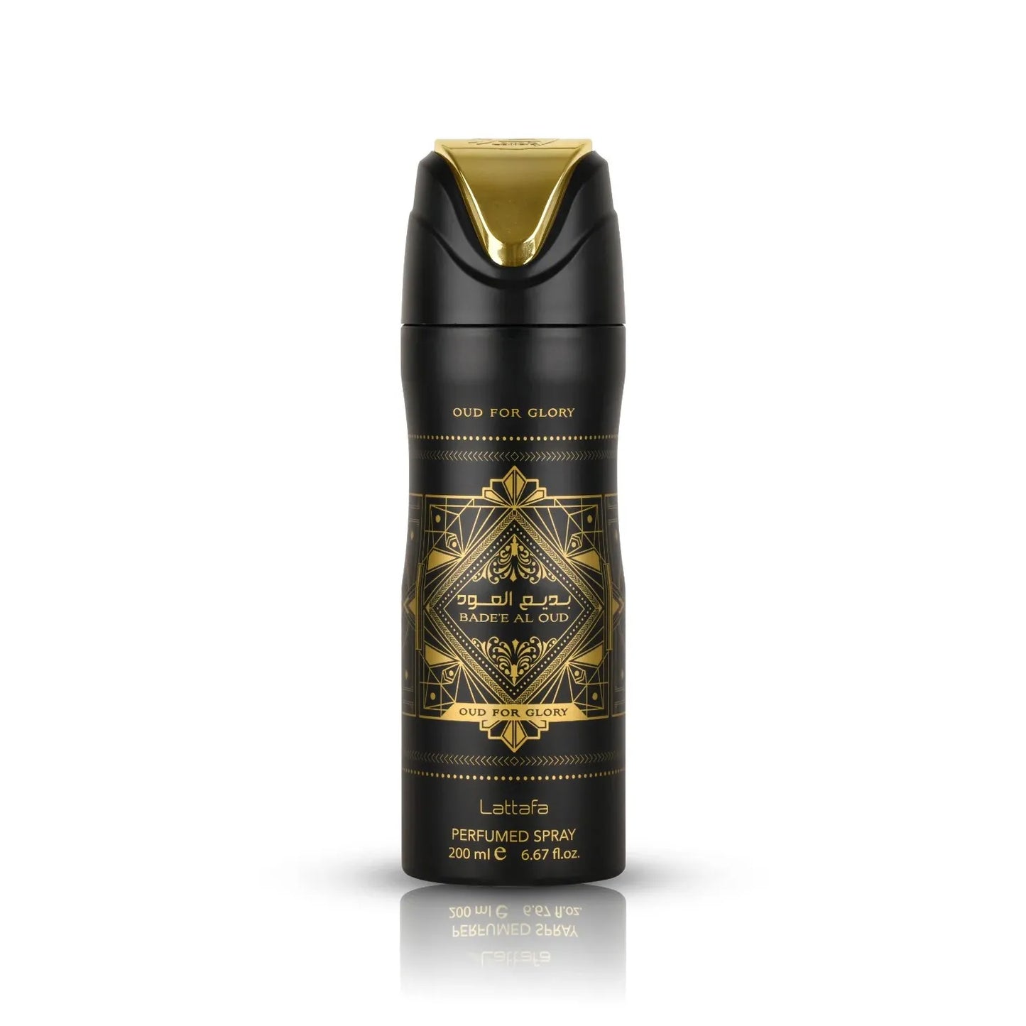 Bade’e Al Oud (Oud For Glory) Perfumed Body Spray bottle front