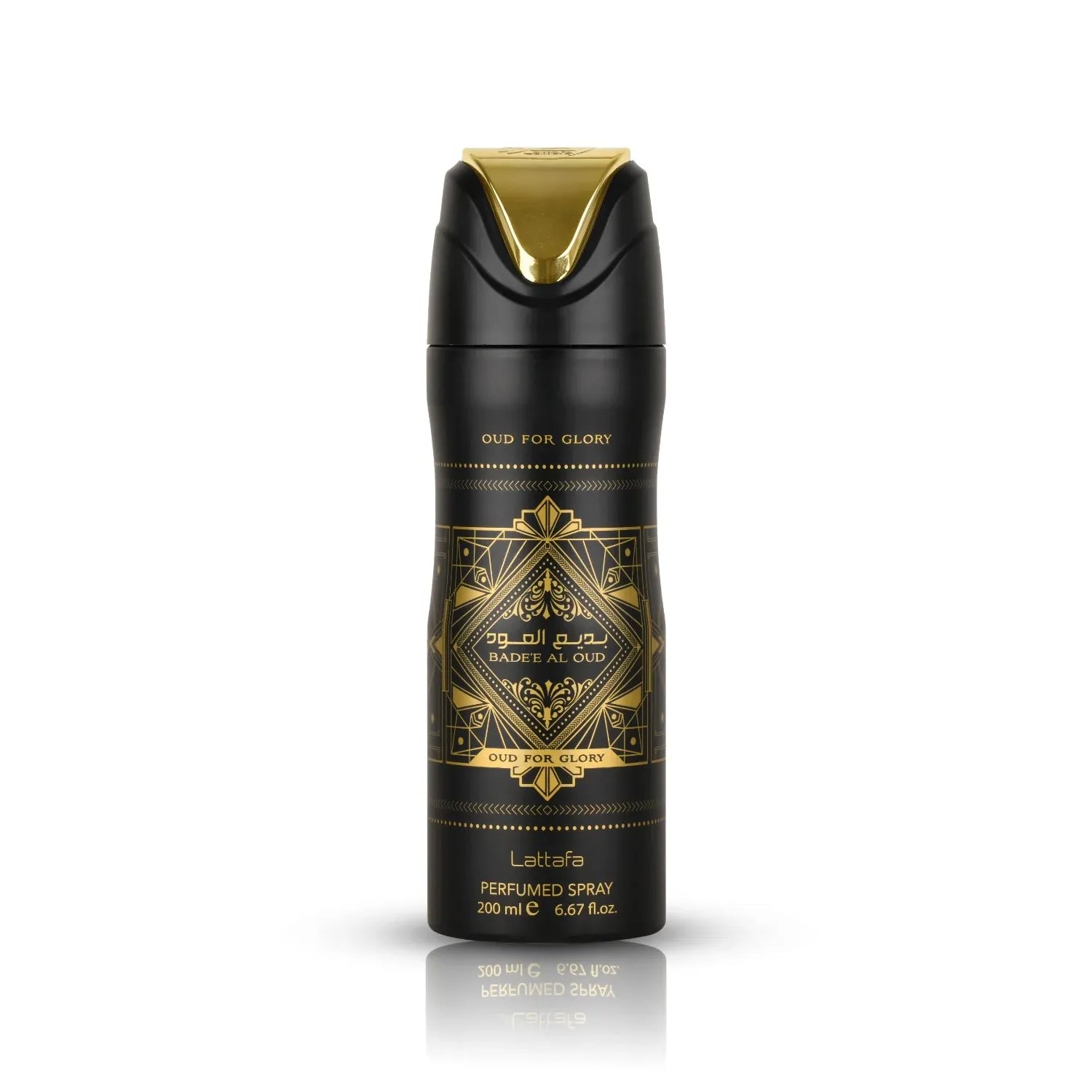 Bade’e Al Oud (Oud For Glory) Perfumed Body Spray bottle front