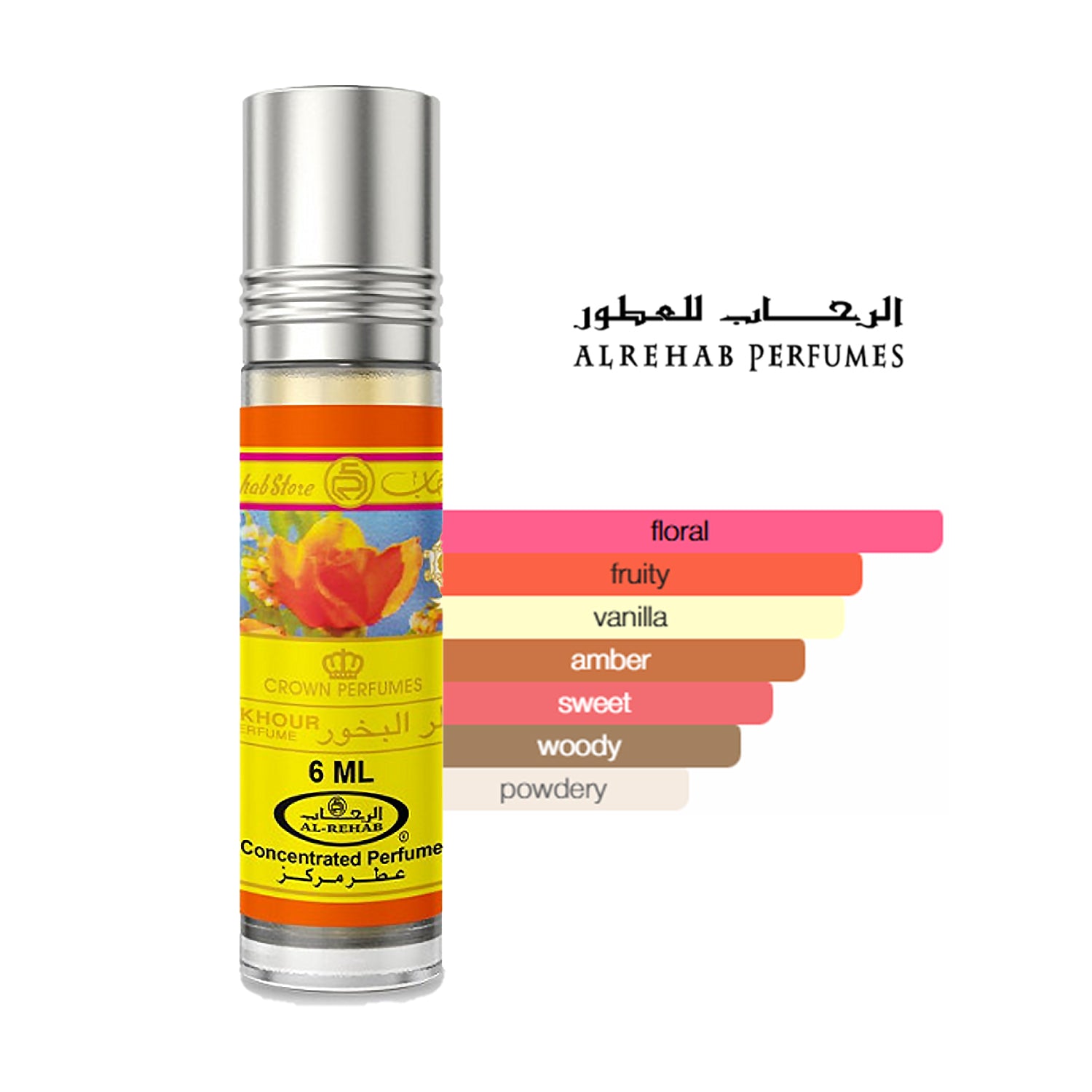 Bakhour 6ml Concentrated Perfume Oil by Al Rehab perfume scent profile