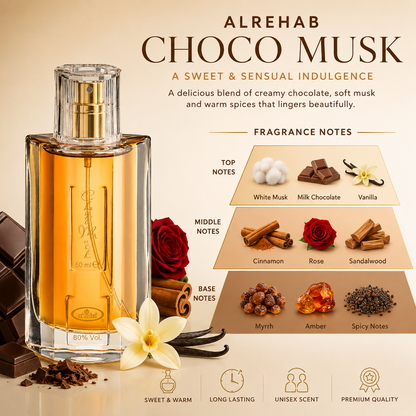 Al Rehab Choco Musk 50ml EDP - Crown Perfumes