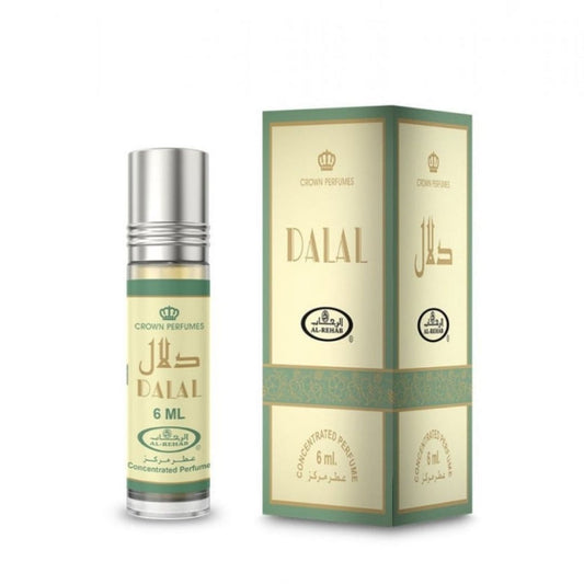 Dalal 6ml Roll-On Oil Al Rehab bottle and box