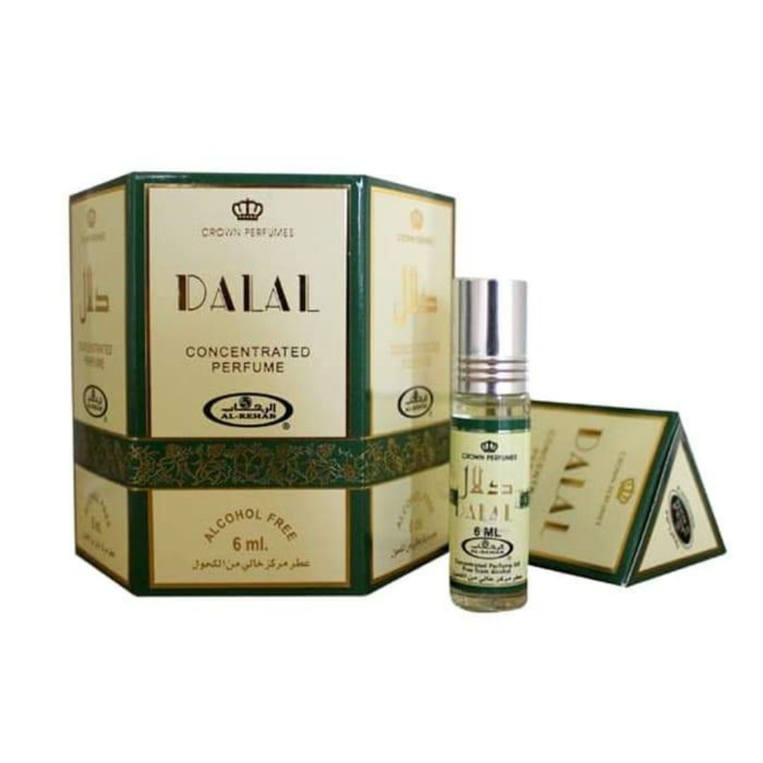 Dalal 6ml Roll-On Oil Al Rehab box and bottle set