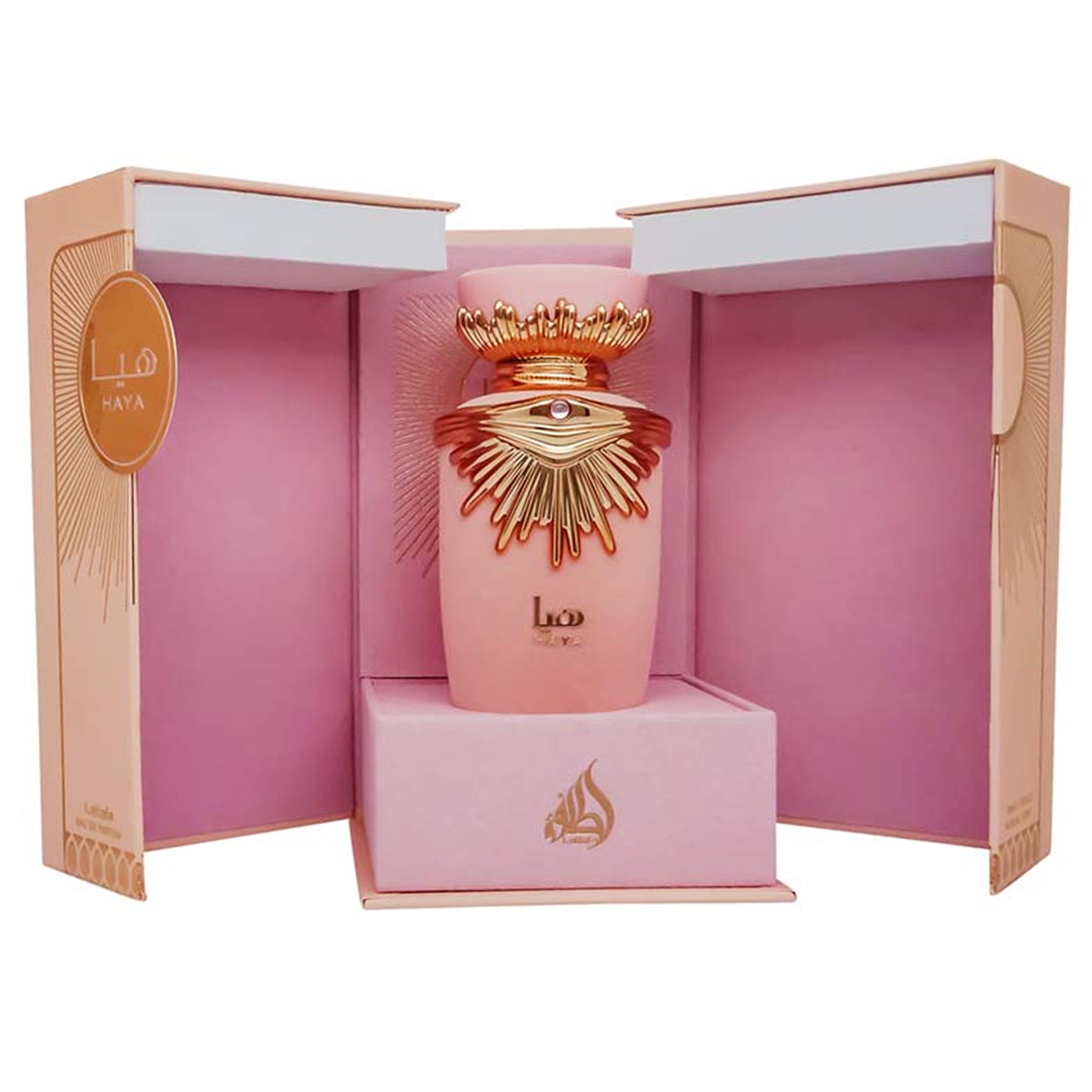 Haya EDP 100ml By Lattafa box wide open exhibition display
