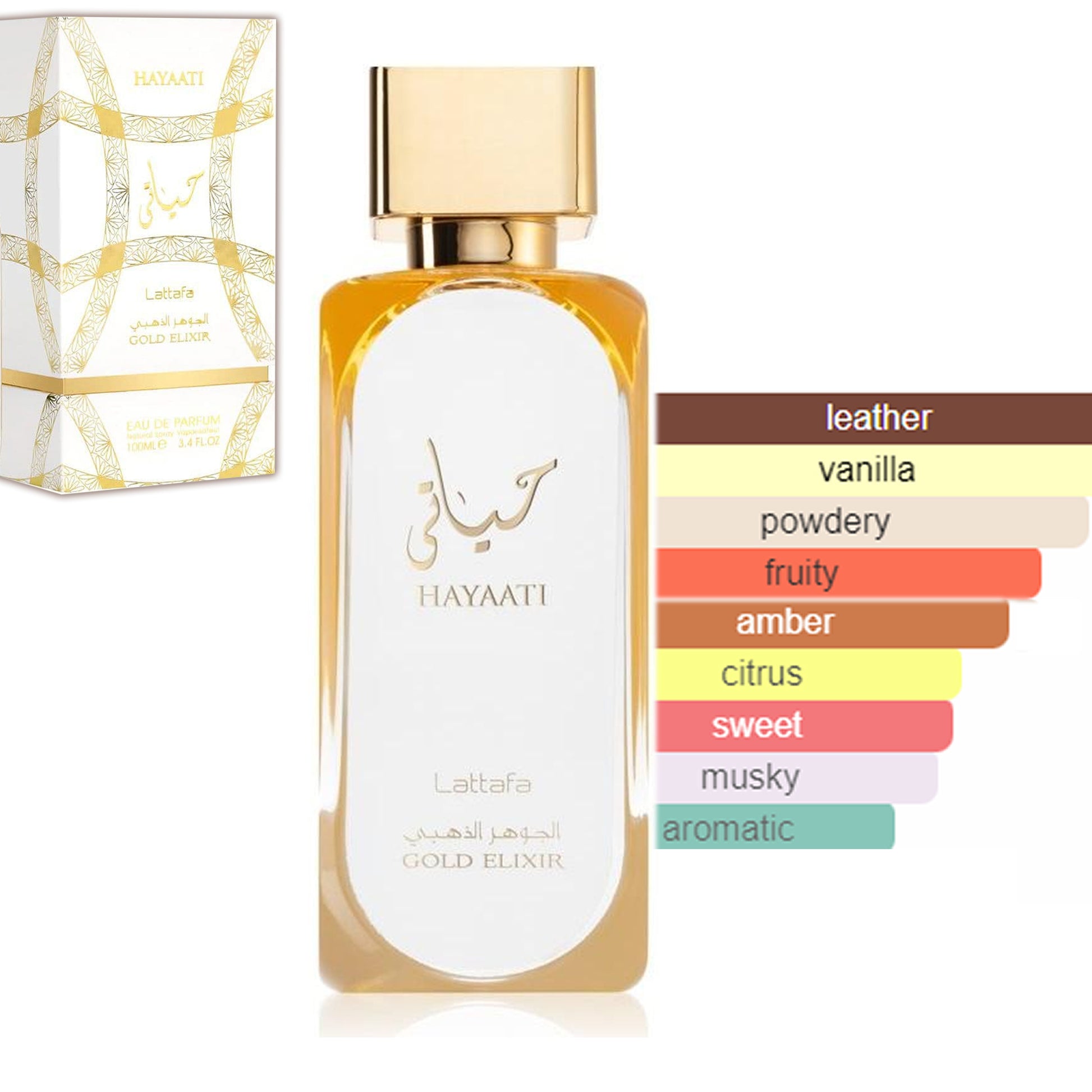 Lattafa Hayaati Gold Elixir Perfume 100ml EDP perfume scent profile