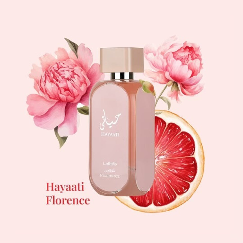 Hayaati Florence 100ml Eau De Parfume by Lattafa banner