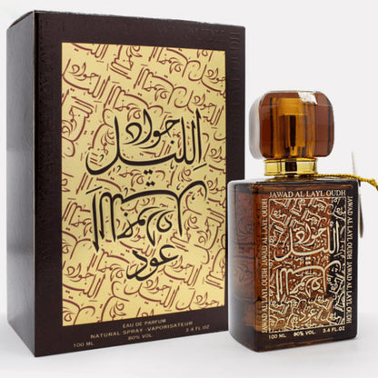 Jawad Al Layl Oudh 100ml EDP by Khalis bottle and box