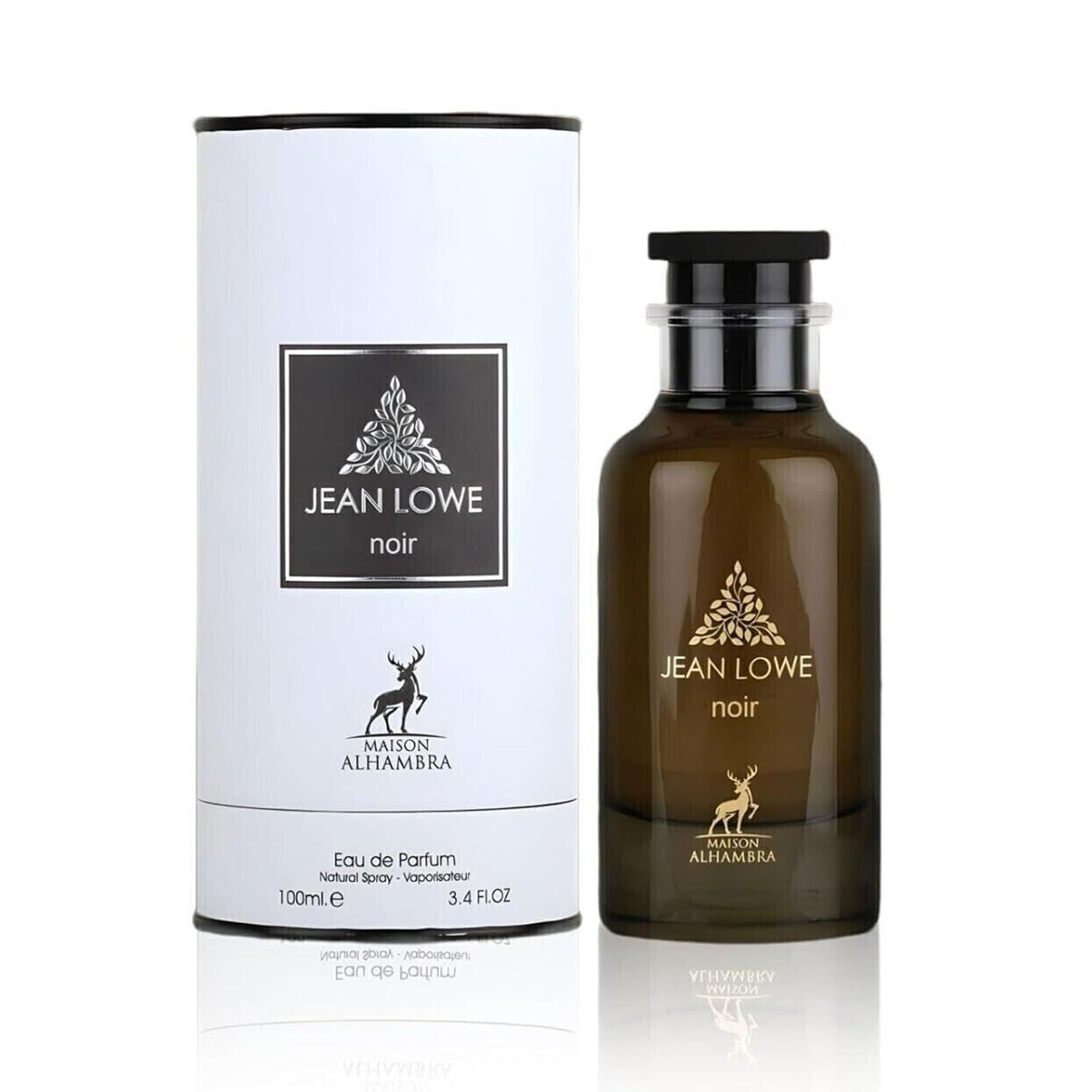 Jean Lowe Ombre Noir 100ml EDP by Maison Alhambra bottle and box