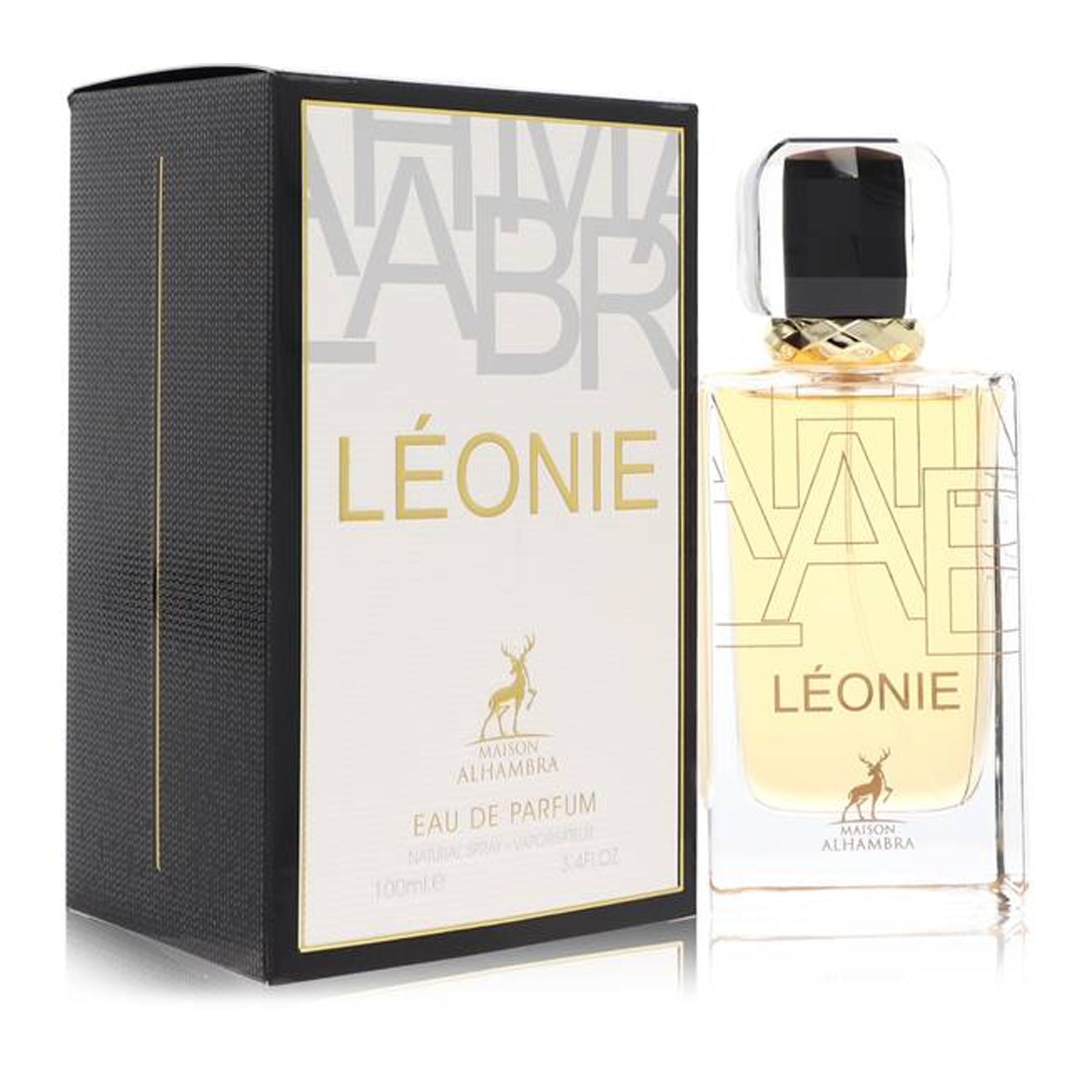 Léonie 100ml EDP by Maison Alhambra bottle and box