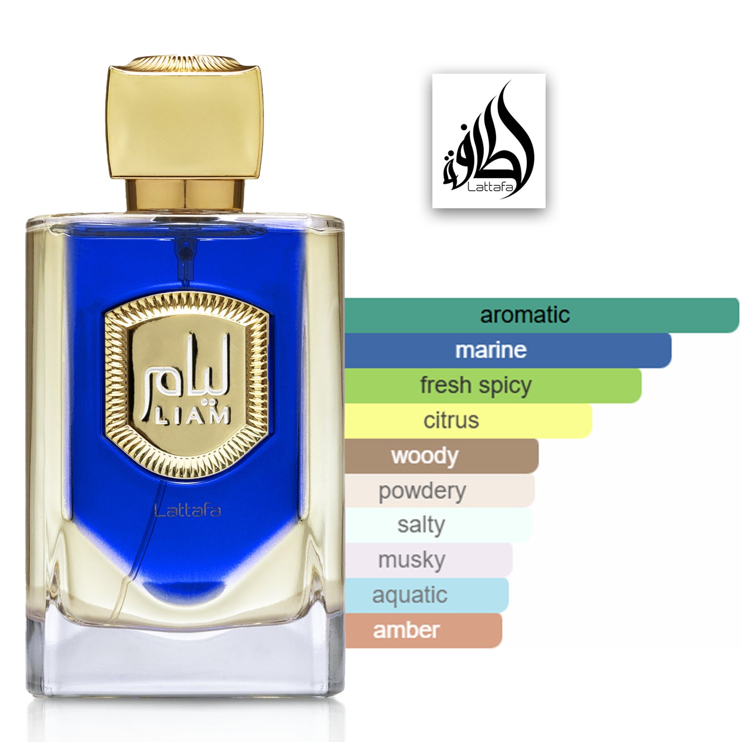 Liam Blue Shine 100ml EDP By Lattafa perfume fragrance scent profile