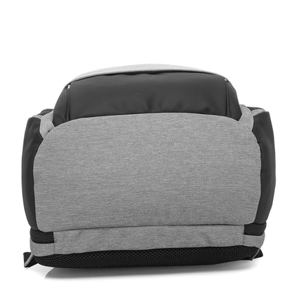 Gray and black backpack on a white background best travel laptop backpack multi-functional
