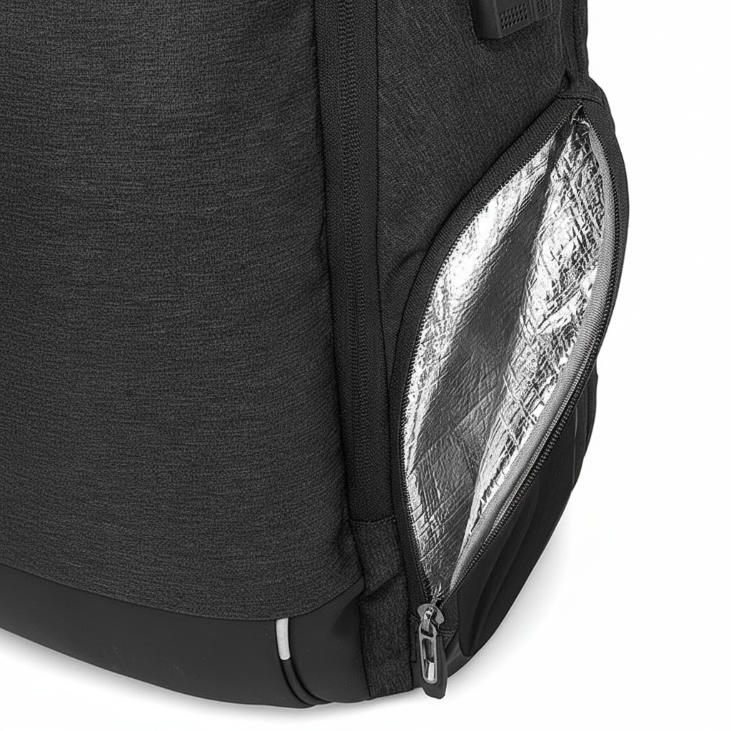 Riseicon Liberty 1 Anti-theft USB charging waterproof laptop backpack - Black