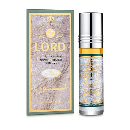Al-Rehab Lord 6ml concentrated Roll on Oil Perfume bottle and box