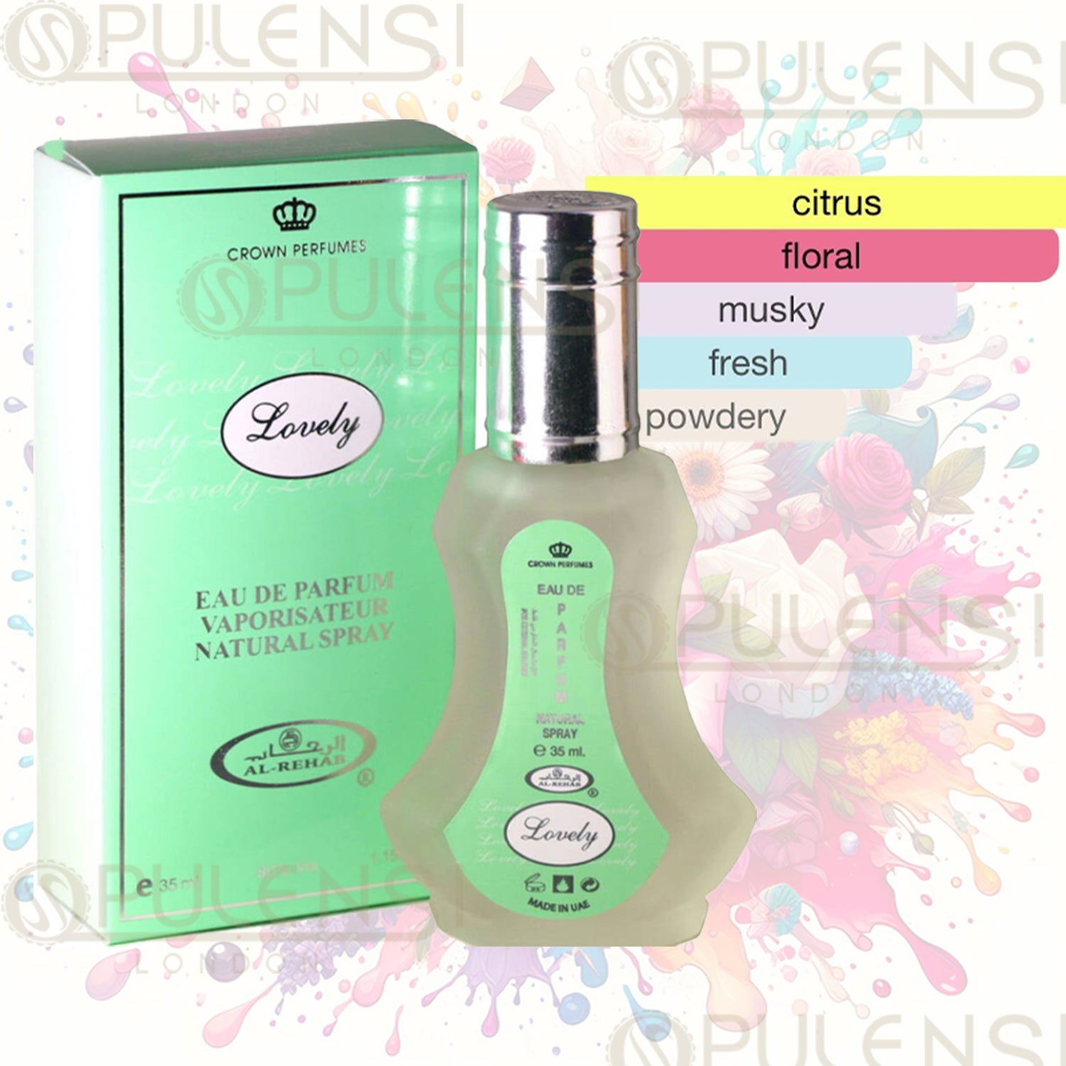 Lovely Eau de Parfum 35ml by Al-Rehab scent profile banner