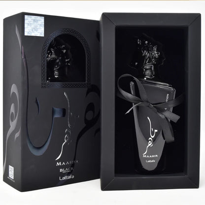 Maahir BLACK EDITION 100ml Eau de Parfum Lattafa - Spicy, Sweet, Amber & Woody
