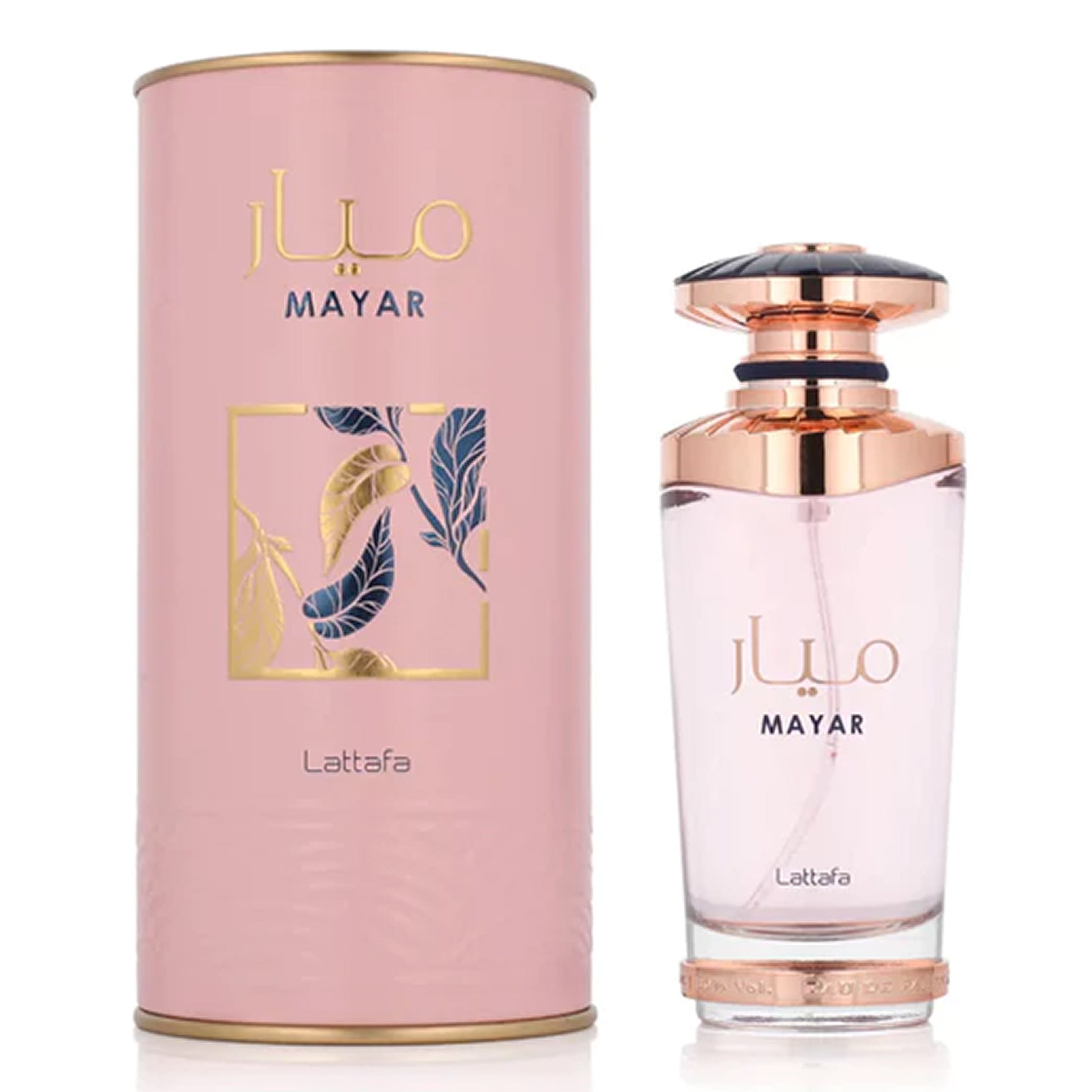 Mayar Eau De Parfum 100ml By Lattafa bottle and box