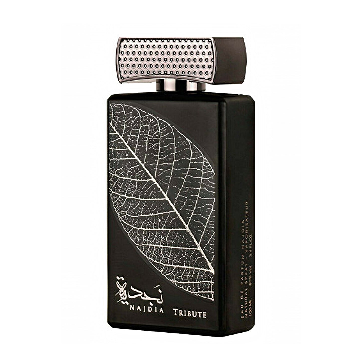 Lattafa Najdia Tribute Eau de Parfum 100ml bottle angled view