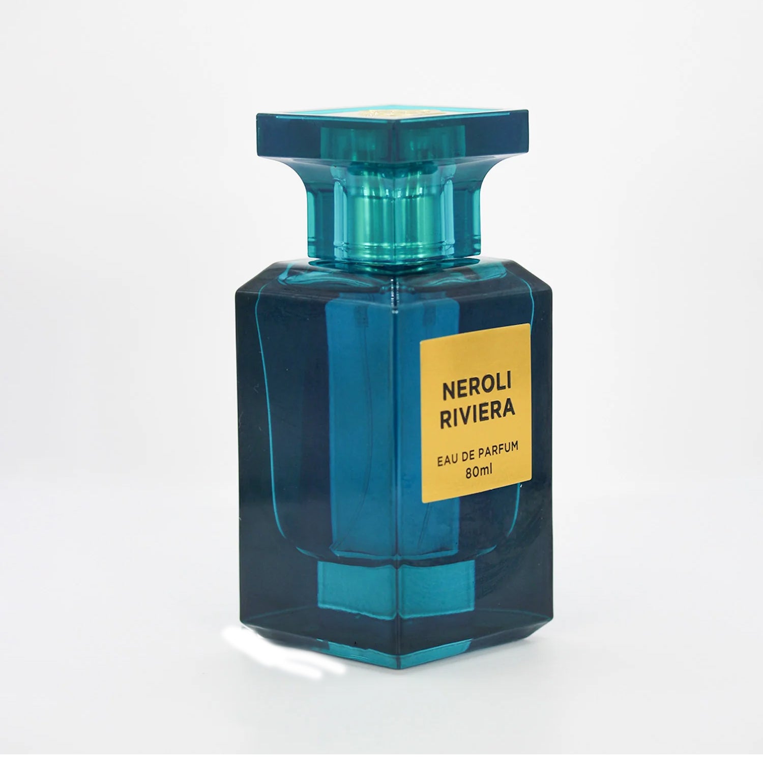 Neroli Riviera 80ml EDP by Fragrance World bottle angle view