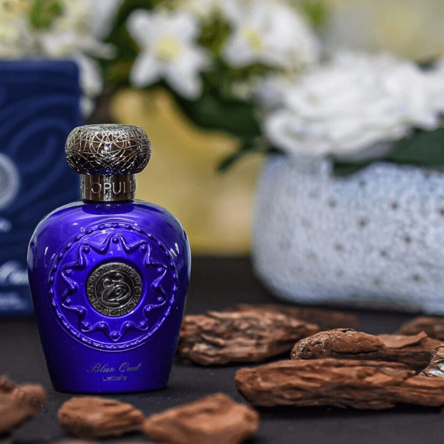 Opulent Blue Oud 100ml EDP by Lattafa oud wood banner