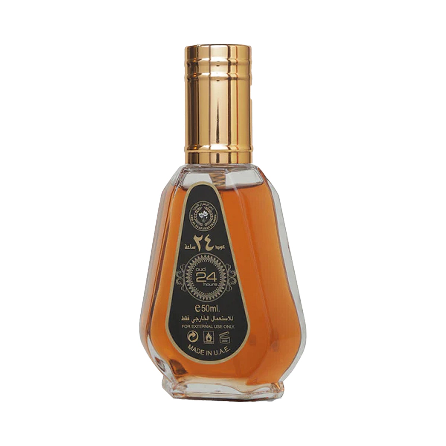 Oud 24 Hours 50ml Eau de Parfum Ard Al Zaafaran bottle angle view