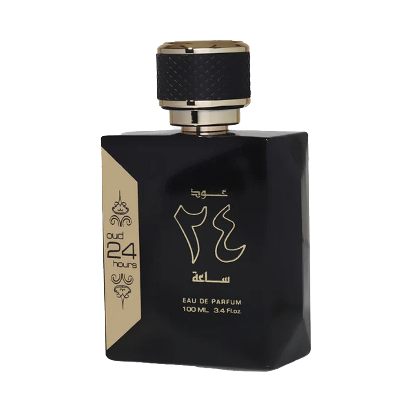 Oud 24 Hours Perfume 100ml EDP by Ard Al Zaafaran bottle Angle view