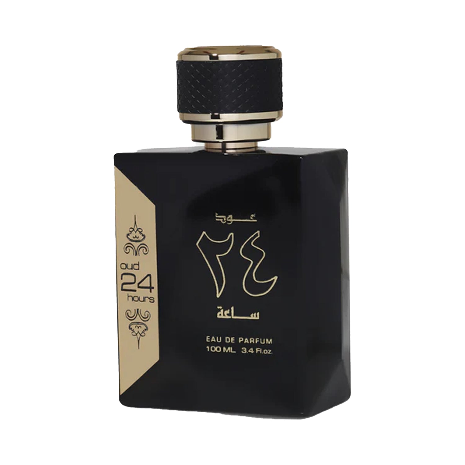 Oud 24 Hours Perfume 100ml EDP by Ard Al Zaafaran bottle Angle view