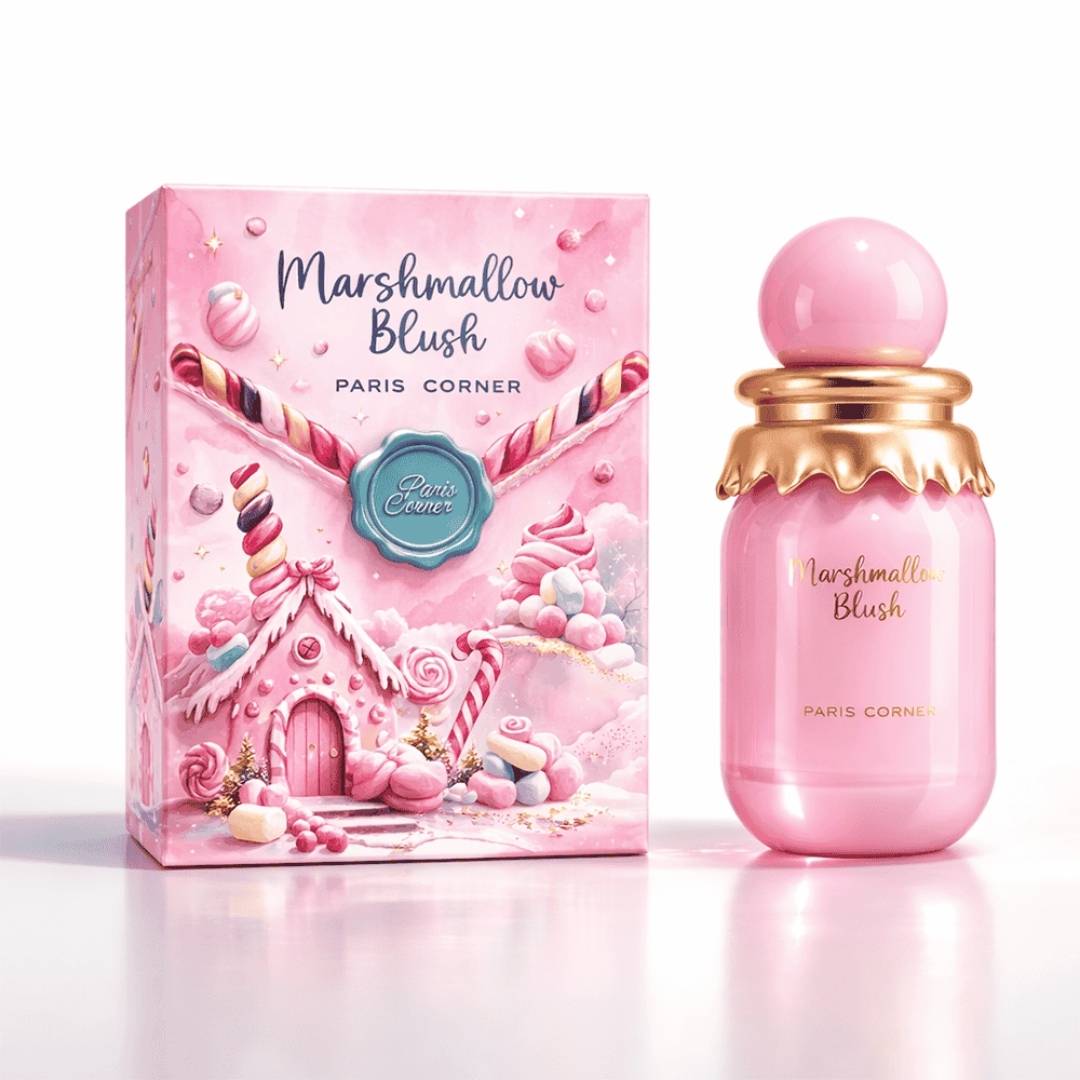 Paris Corner Marshmallow Blush Eau de Parfum 100ml bottle and box front view