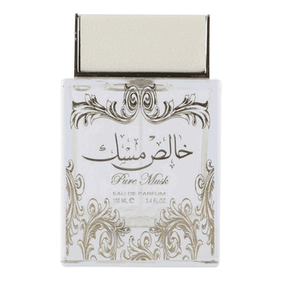 Pure Musk 100ml by Lattafa bottle front view