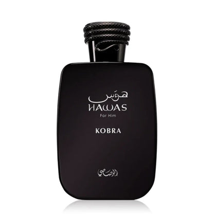 Rasasi Hawas Kobra Eau de Parfum 100ml black bottle front view