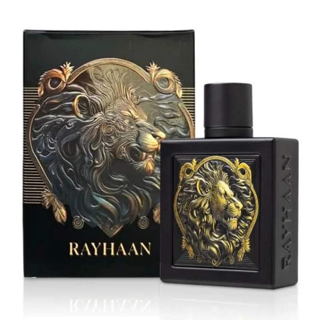 Rayhaan Lion for men Eau de Parfum 100ml Black bottle and box