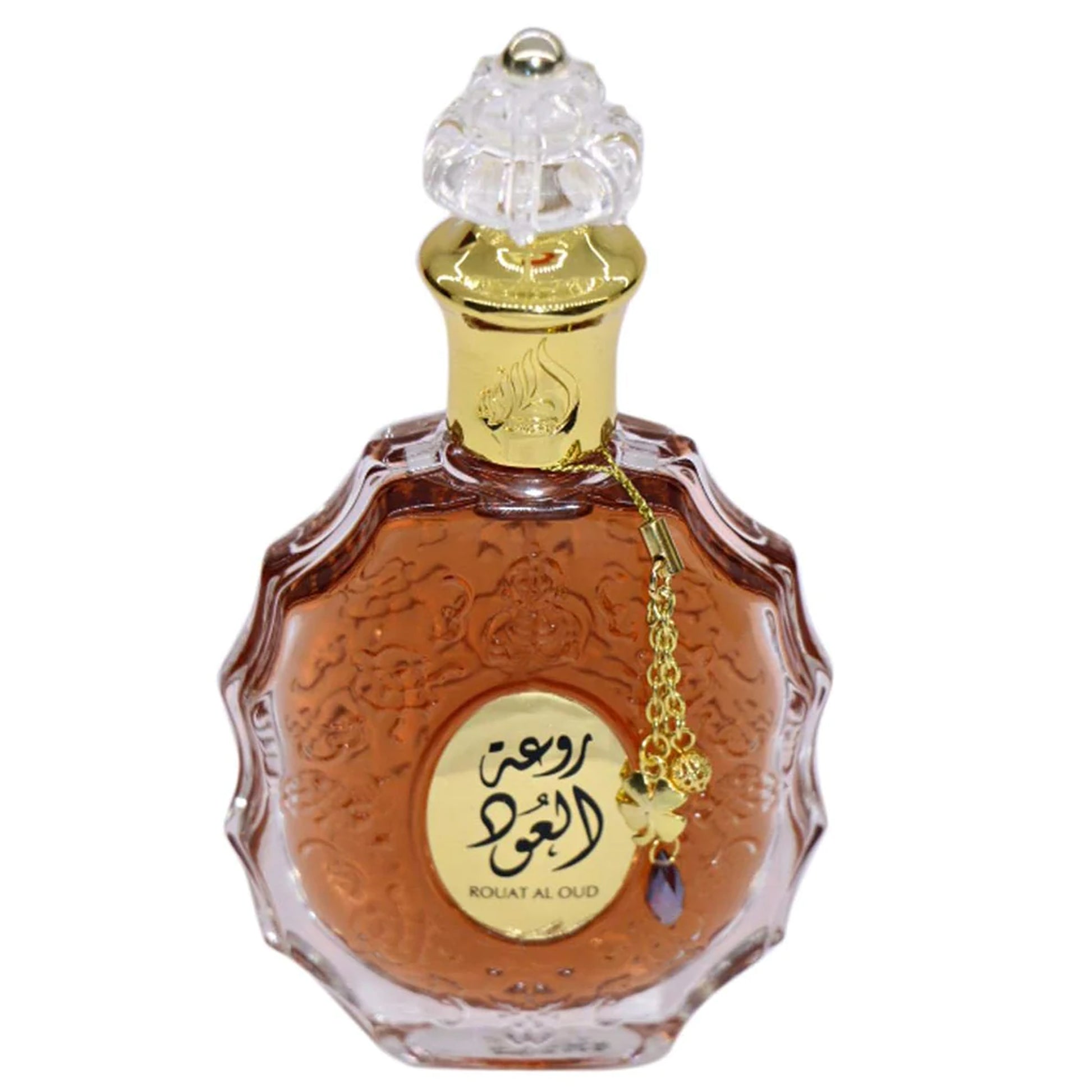 Rouat Al Oud Eau De Parfum 100ml by Lattafa bottle top view