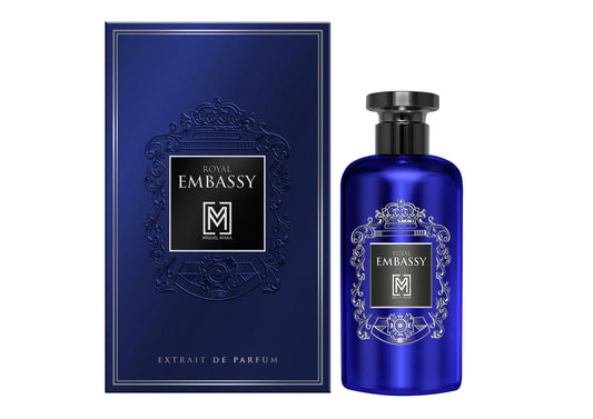 Embassy Royal Extrait by Miguel Mara Afnan bottle and box