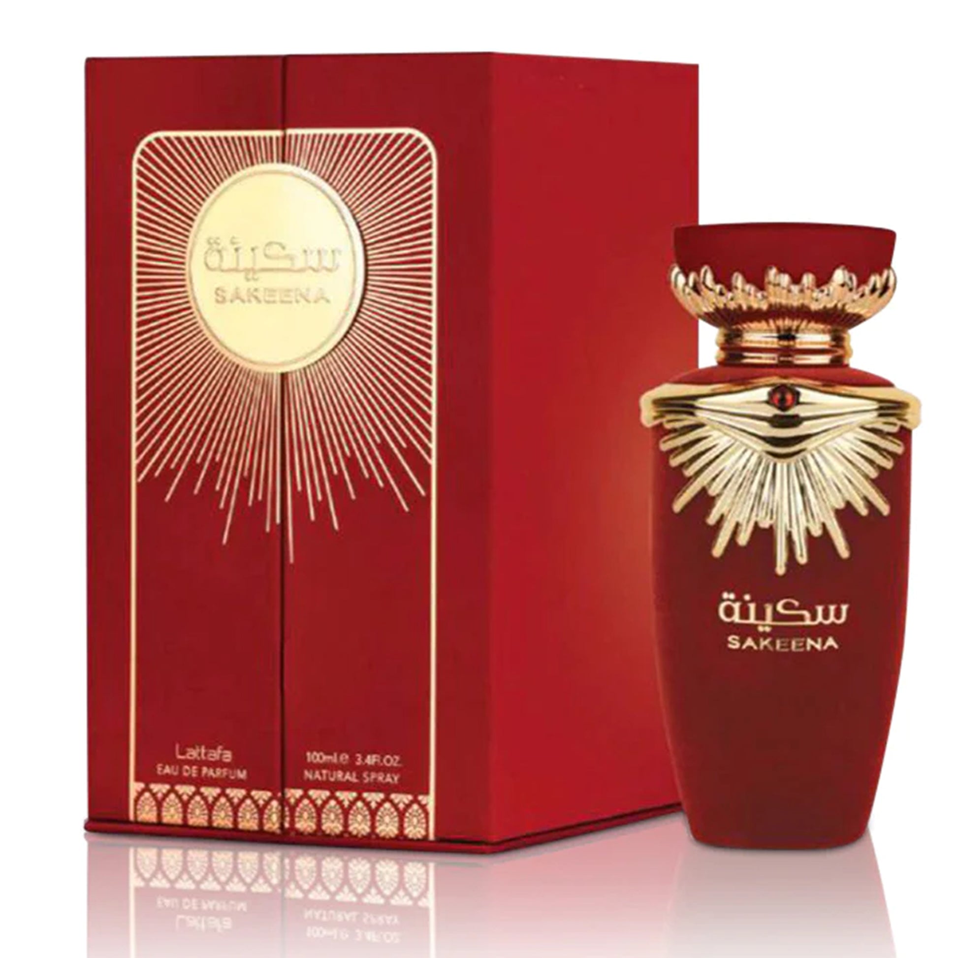 Sakeena - by Lattafa 100ml EDP bottle and box