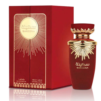 Sakeena - by Lattafa 100ml EDP bottle and box