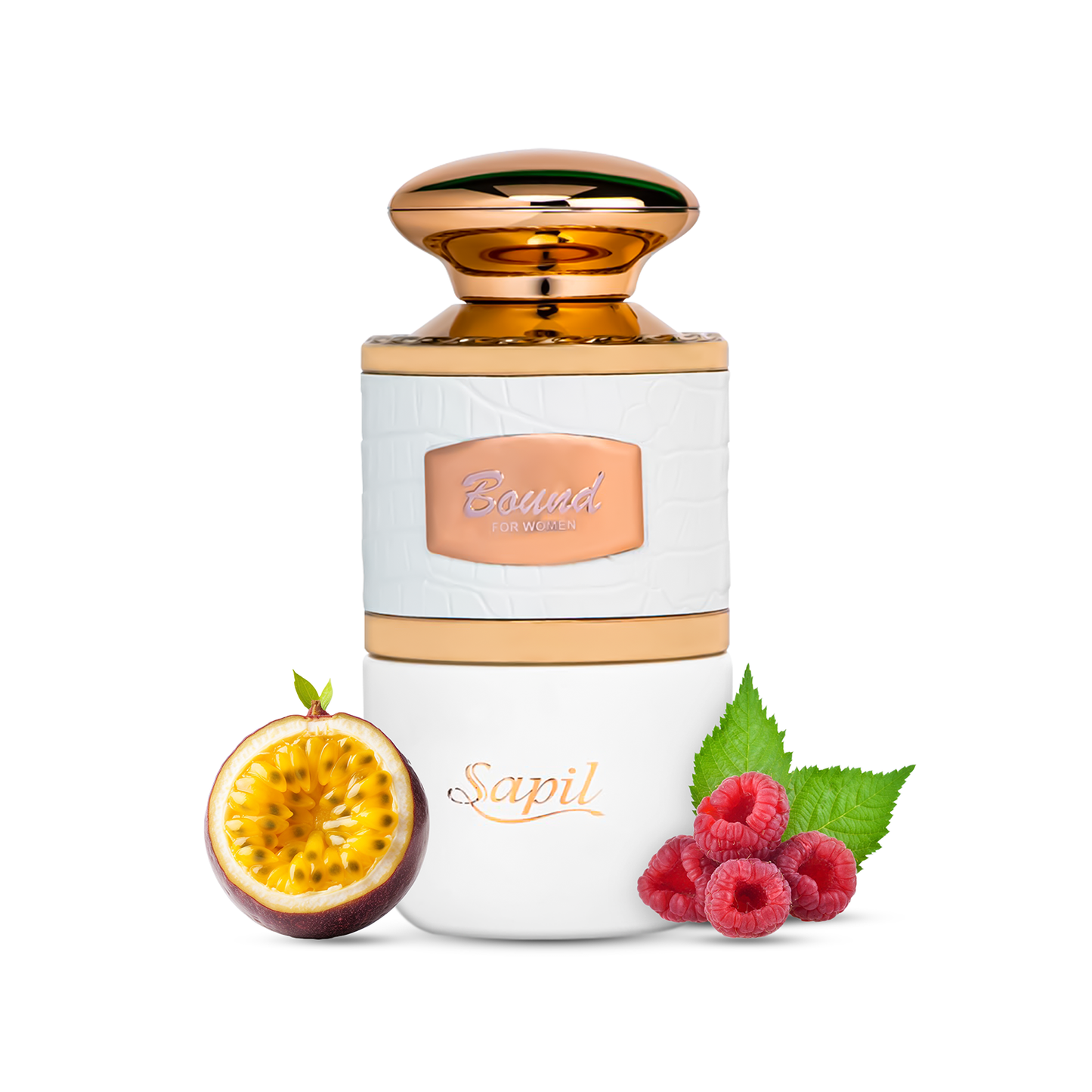 Sapil Bound Eau de Parfum 100ml fruity ingredients visual