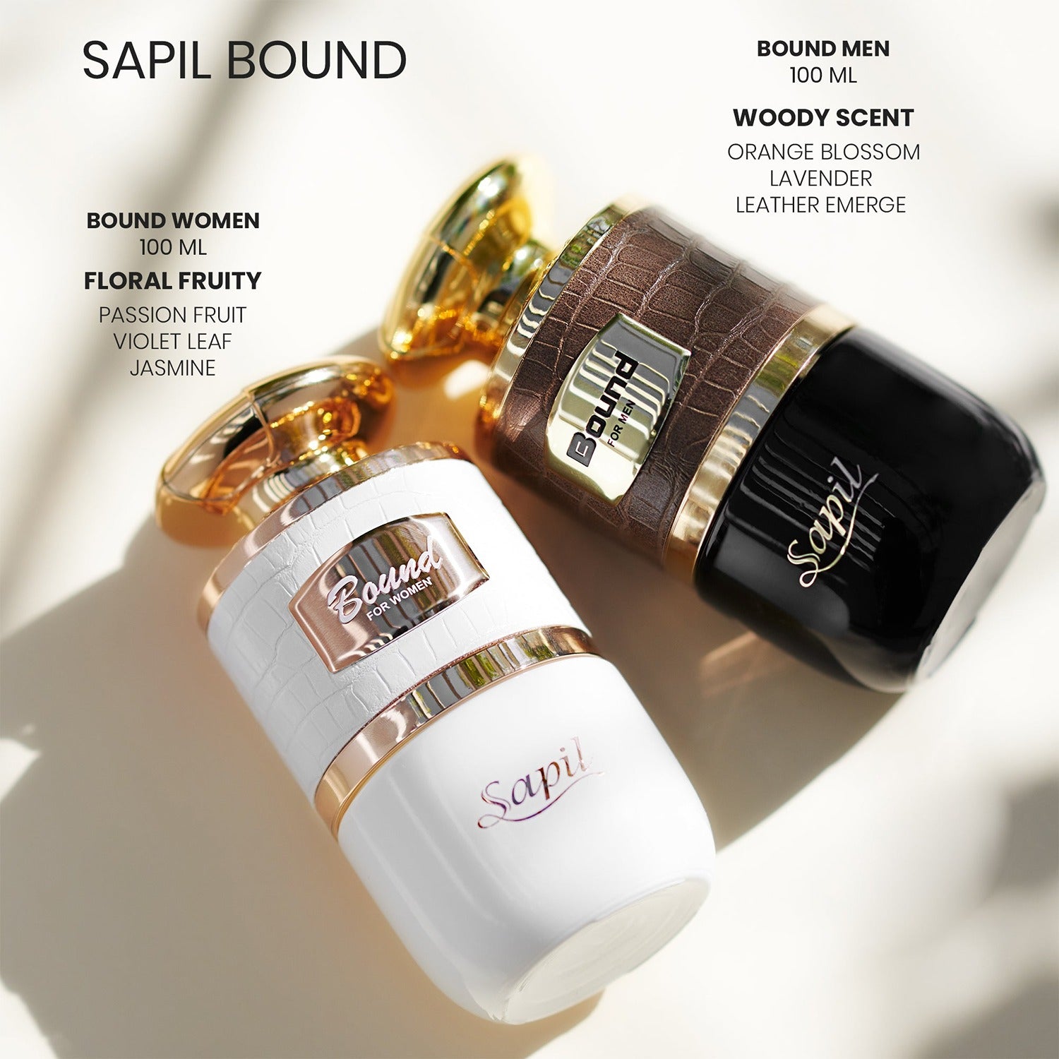 Sapil Bound Eau de Parfum 100ml with other fragrance varients