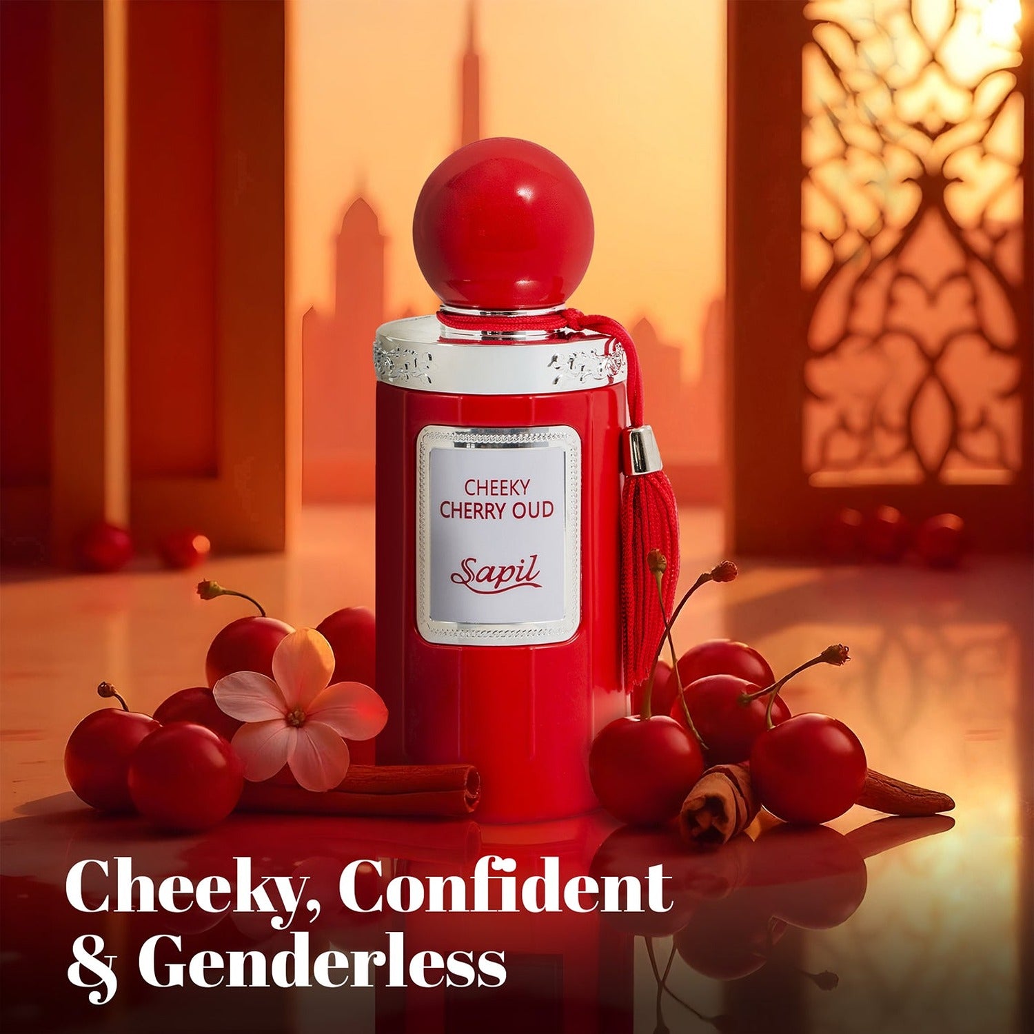 Sapil Cheeky Cherry Oud 100ml Eau de Parfum cheeky and confident