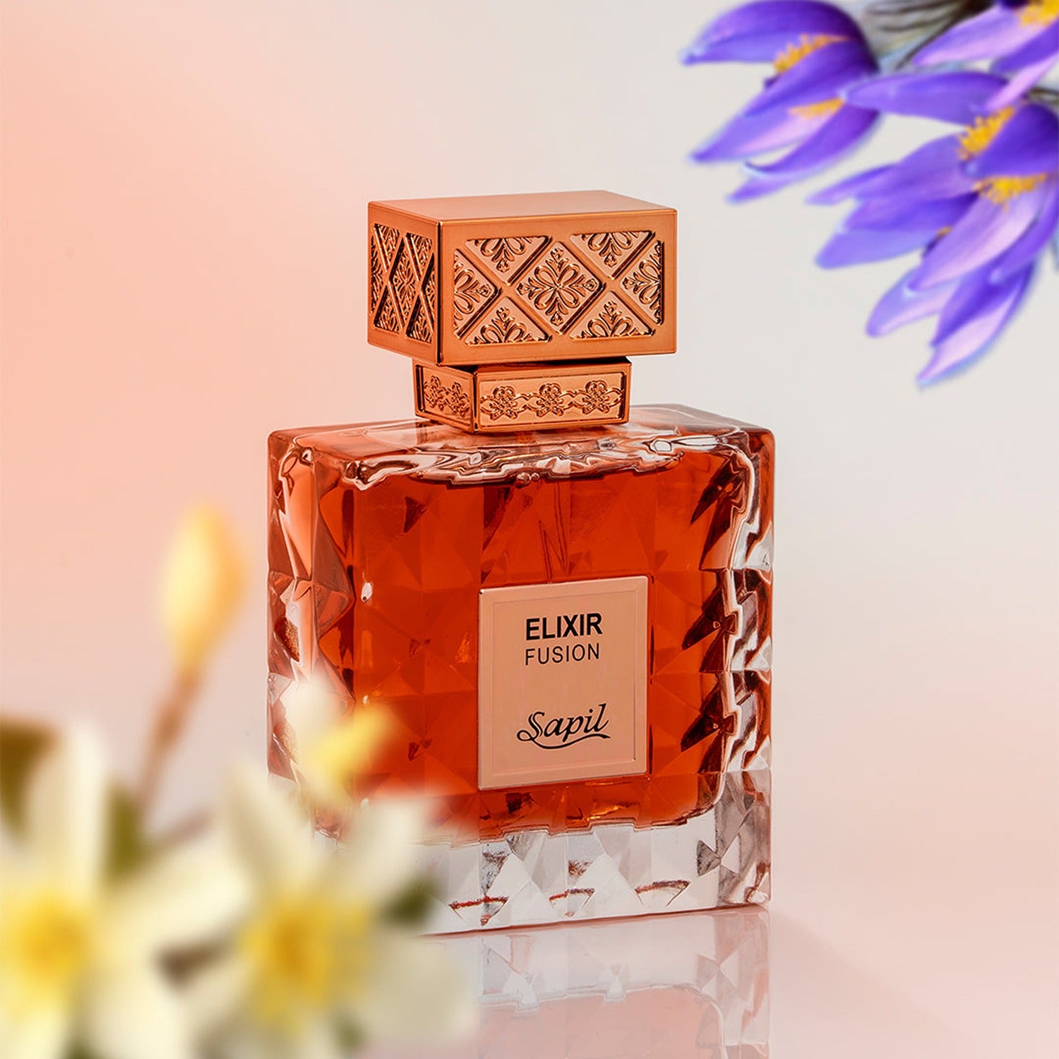 Sapil Elixir Fusion 100ml Eau de Parfum floral background