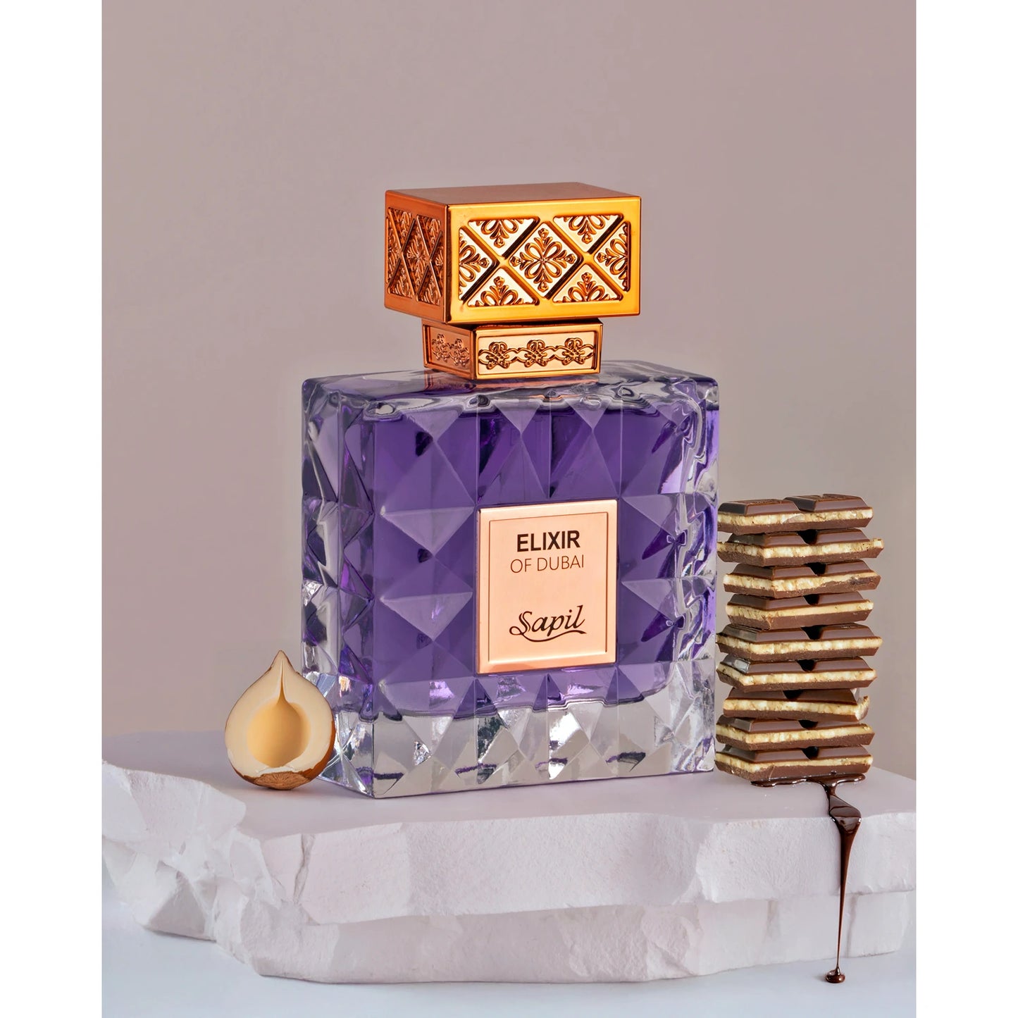 Sapil Elixir Of Dubai 100ml Eau de Parfum styled setup