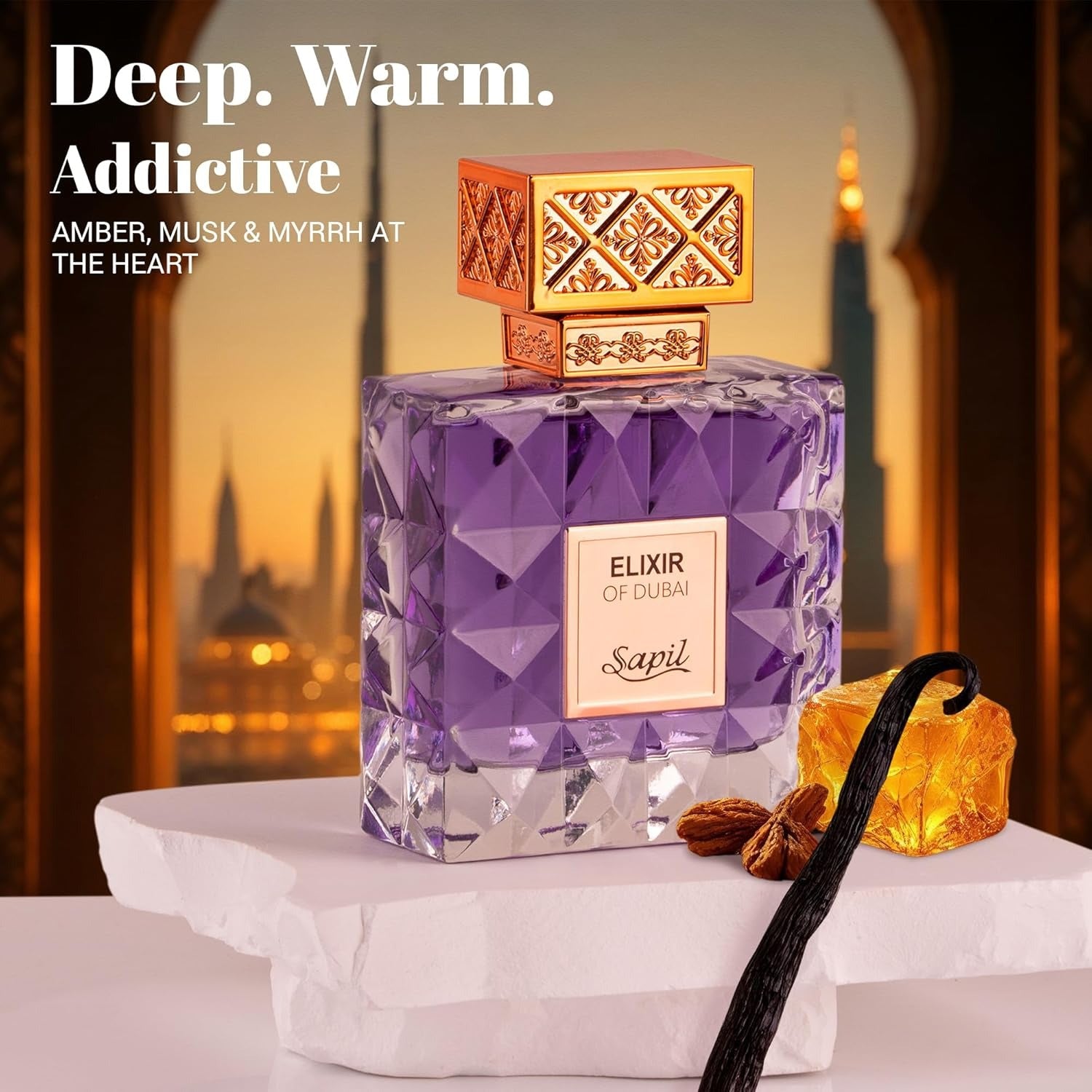 Sapil Elixir Of Dubai 100ml Eau de Parfum warm tones