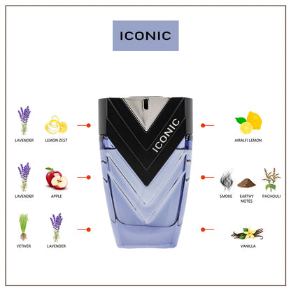 Sapil Iconic 100ml Eau de Parfum fragrance notes chart