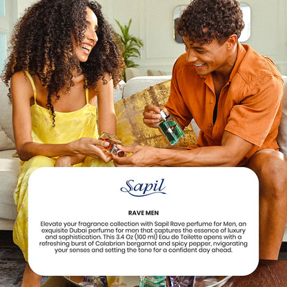 Sapil Rave Eau de Toilette 100ml unboxing and lifestyle scene