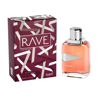 Sapil Rave Women Eau de Parfum 100ml with box and bottle
