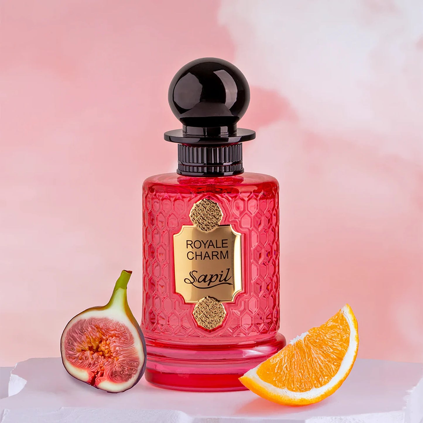 Sapil Royale Charm Eau de Parfum 100ml bottle with fig and orange