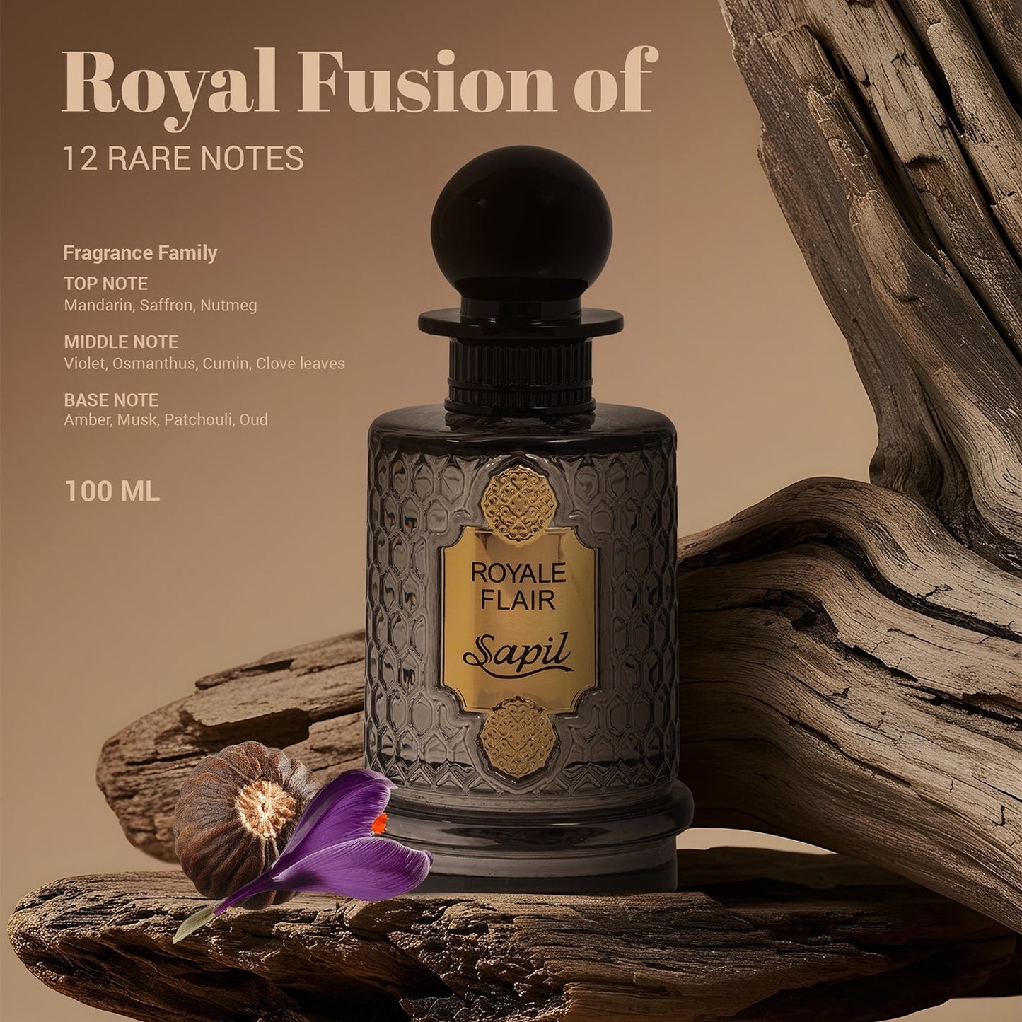 Sapil Royale Flair EDP 100ml Eau de Parfum note breakdown