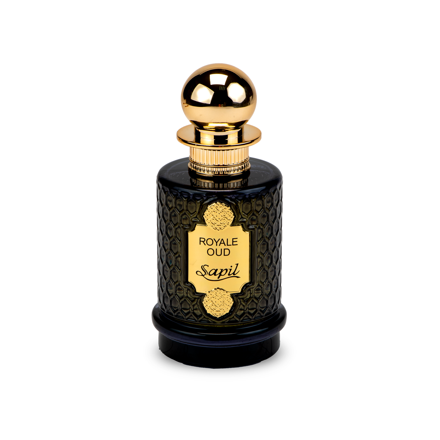 Sapil Royale Oud front view of the perfume bottle