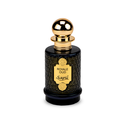 Sapil Royale Oud front view of the perfume bottle