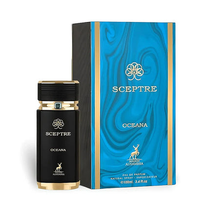 Sceptre Oceana 100ml EDP by Maison Alhambra Bottle and box