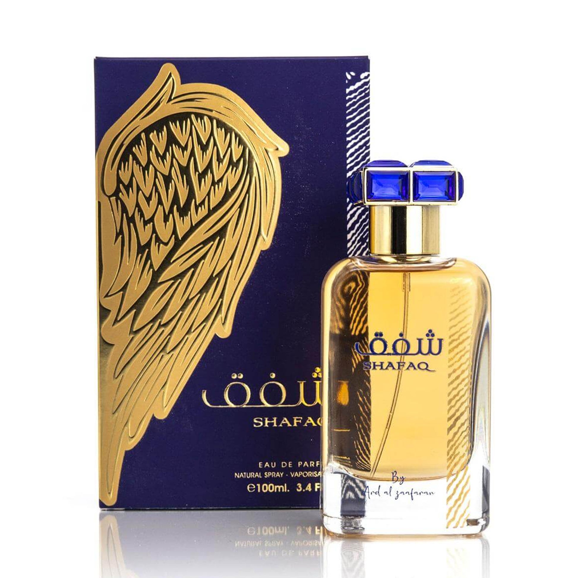 Shafaq Perfume 100ml EDP by Ard Al Zaafaran - Unisex bottle and box